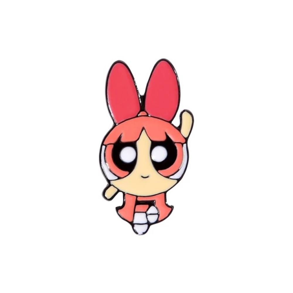 Powerpuff Girls Cartoon Network Blossom 90s Y2K Metal Enamel Pin Brooch